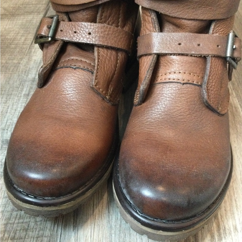 LAST CHANCE- Steve Madden Banddit Genuine Leather Mid-Calf Boots - Picture 4 of 10